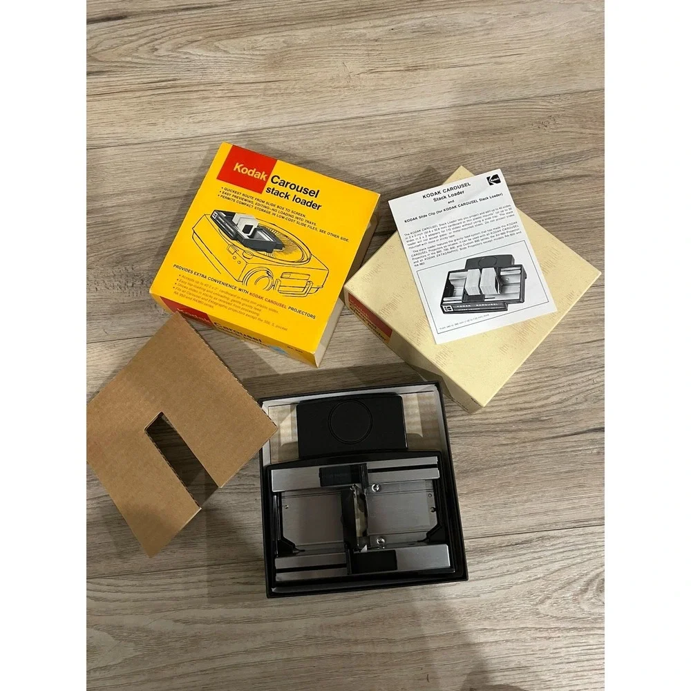 Kodak Carousel Stack Loader Model B40 Slide Tray Vintage in Box w/Instructions